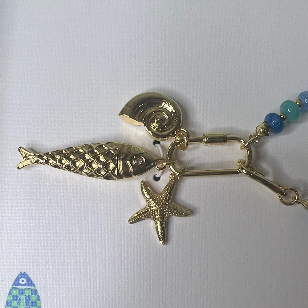 Piper K | Dyed Quartz Fish Starfish Seashell Coastal The Cape Necklace - Picture 8 of 9